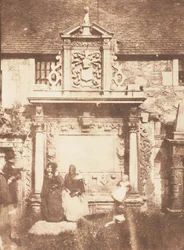 エジンバラ。 グレイフライアーズ チャーチヤード、1843～47 年。 作成者: David Octavius Hill、Robert Adamson、Hill & Adamson。