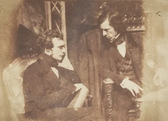 ジョージ・ギルフィランとサミュエル・ブラウン、1843～47年。 作成者: David Octavius Hill、Robert Adamson、Hill & Adamson。
