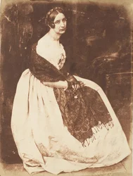 レディ・エリザベス・イーストレイク、1843～47年。 作成者: David Octavius Hill、Robert Adamson、Hill & Adamson。