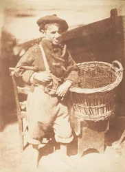 ニューヘイブン・ボーイ、1843-47年。 作成者: David Octavius Hill、Robert Adamson、Hill & Adamson。