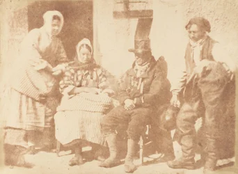 ニューヘイブン一家、1843～47年。 作成者: David Octavius Hill、Robert Adamson、Hill & Adamson。