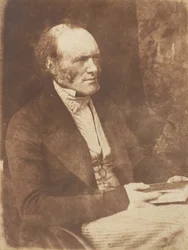 サー・チャールズ・ライエル - 地質学者、1843-47。 作成者: David Octavius Hill、Robert Adamson、Hill & Adamson。