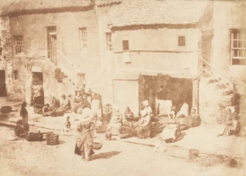 セントアンドリュース。 ノースストリート、フィッシャーゲート、1843-47。 作成者: David Octavius Hill、Robert Adamson、Hill & Adamson。