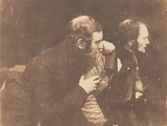 トーマス・ダンカンと彼の兄弟、1843-47。 作成者: David Octavius Hill、Robert Adamson、Hill & Adamson。