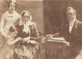 Rev Ebenezer Miller とその家族、1843 ～ 1847 年。 クリエイター：デビッド・オクタビアス・ヒル、ロバート・アダムソン。