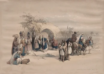 聖母の泉、ナザレ、1839年。