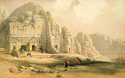 1839年3月8日のペトラ、ルイ・ハゲ（1806-85）パブによって刻まれた「聖地」のボリュームIIIのプレート96。 1849