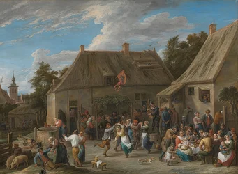 カントリーフェア。 1665年頃