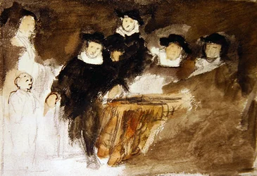 ボルの絵の回想（水彩・紙）