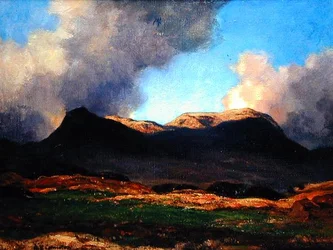Ben Dearg（油彩・キャンバス）