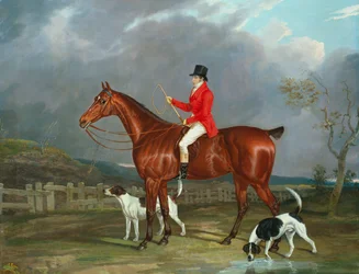 猟師と猟犬、1824