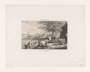 9世紀のカートと船 9世紀; カートと容器 (オブジェクトのタイトル)