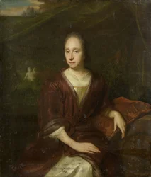 マルガレータ ネリス (1652-17050、カスパラス コンメリンの 2 番目の妻) の肖像画。