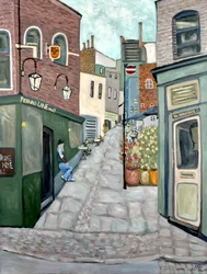 Haunted Pub Hampstead, 2018（キャンバスにアクリル画）