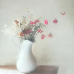 夢のような花の静物画