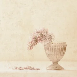 ヴィンテージ・ライラック・花瓶