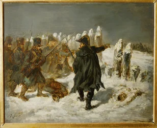 1812年、ロシア軍のコヴノ堡塁での作戦中、ミシェル・ネイ（モスコバ公爵、フランス海軍大将）。