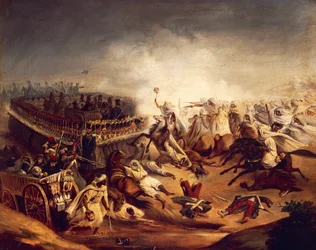 ドゥニ・オーギュスト・マリー・ラフェ（1804-1860）にちなんで、植民地戦争中のアルジェリアの反撃（1837年11月、コンスタンティーヌにて