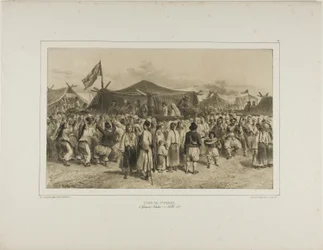1837年7月11日、ワラキア州ジュルジェヴォ、サン・ピエール見本市
