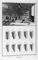 靴の木メーカー、1751-1777