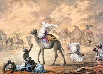 「砂漠の砂風」、1821
