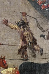 1615年5月31日、ブリュッセルのOmmeganckにあるイザベラ大公の勝利、1615年の衣装を着た悪魔の詳細