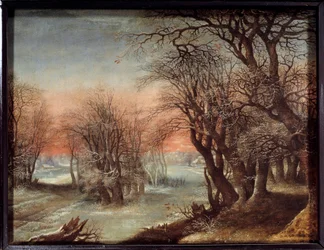 デニー・ヴァン・アルスロット（1570-1628）の冬の風景画