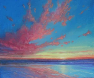 As Evening Falls, 2019 (キャンバスに油彩)
