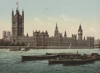 ロンドンの議会の家、ロンドン、1890〜1900年頃（フォトクロム）
