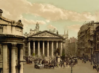 Royal Exchange、ロンドン、c.1890-1900（photochrom）