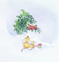 クリスマスマウスとロビン