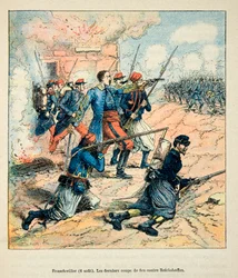 フランス人とドイツ人、1870年から1871年の戦争の逸話的な歴史