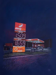 EasyGas, 2025（キャンバスにアクリル、鉛筆）