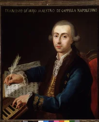 ジャンフランチェスコデマジョ（1732-1770）イタリアの作曲家の肖像