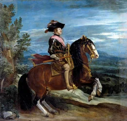 フィリップ4世(1605-1665)の騎馬像 ディエゴ・ロドリゲス・デ・シルヴァ・イ・ベラスケス(1599-1660)の絵
