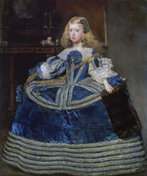青いドレスのマルガリータ・テレサ王女