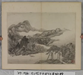 風景画帖（紙にインク）