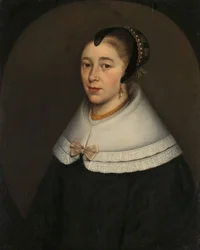 バルトロメウス フェルマイデンの妻、カタリーナ ケティング (1626/27-73) と思われる女性の肖像