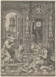 聖母を描く聖ルカ、1526年。