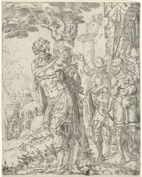 木に縛られたアキオール ジュディスとホロフェルネス (シリーズ名)