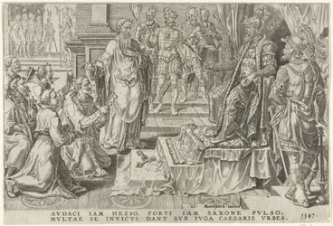 ドイツの 6 つの都市の征服、1547 年 シャルル 5 世の勝利 (シリーズ タイトル) ディビ・カロリ。 Ｖ． オプト。 max. victoriae, ex multis praecipuae (シリーズタイトル)