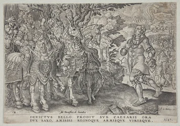 ミュールベルクの戦い後のザクセン選帝侯ヨハネス・フレデリックの降伏