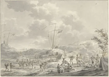 1799年、カランツォークのロシア軍キャンプ