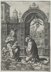 聖バーナードのビジョン、1524年。