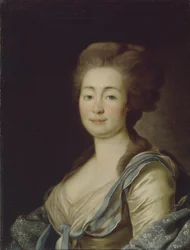 アンナ・ドロテア・ルイーズ・シュミットの肖像、バロネス・クローセン、c。 1785