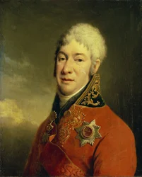 Ivan Vladimirovich Lopukhin 1756-1816の肖像、哲学者、神秘家、作家、人道主義、1802-1804