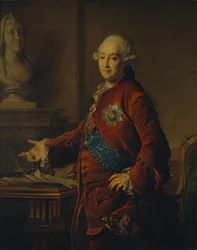 副首相アレクサンドル・ミハイロビッチ・ゴリツィンの肖像1723-1807、1772