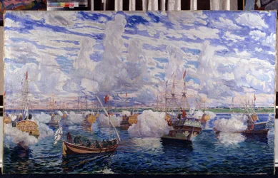 ロシアのピョートル 1 世の艦隊 (偉大なとして知られています。