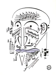Dr Musicus - 楽譜を使って描かれた顔