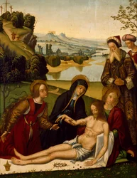 ドメニコ・パネッティ作「死せるキリストへの嘆き」（1460年頃～1513年以前）
